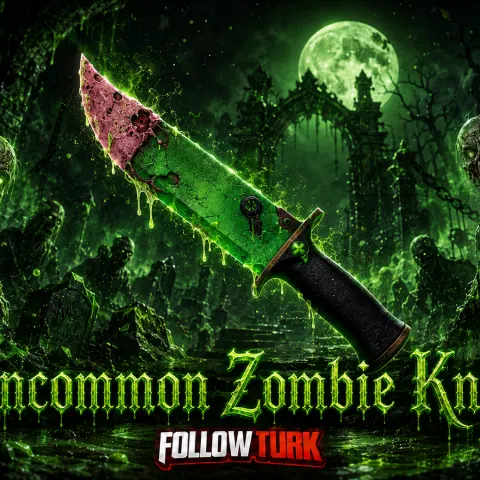 Uncommon Zombie Knife - MM2 - FollowTurk