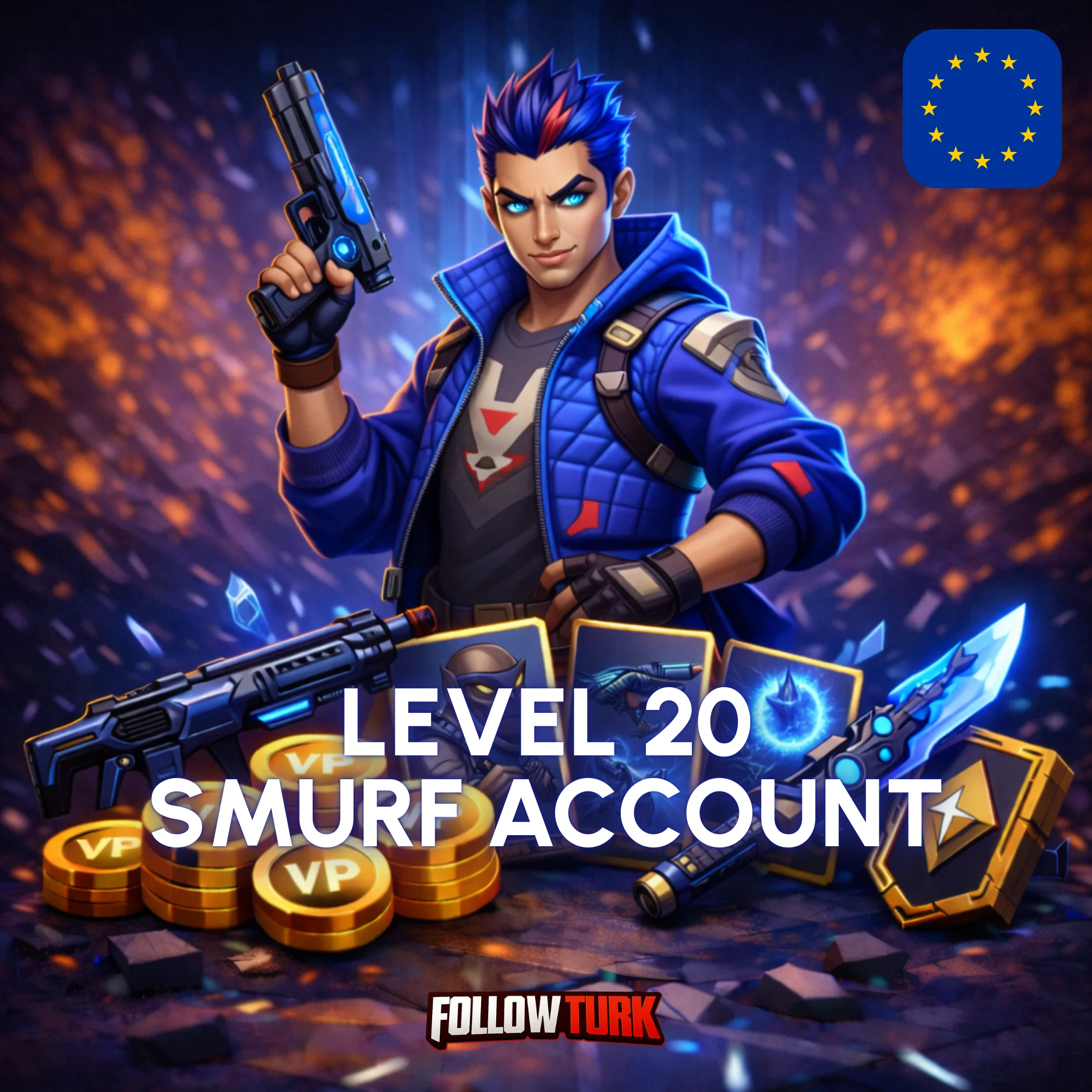 발로란트 유럽 스머프 계정(EU) - FollowTurk