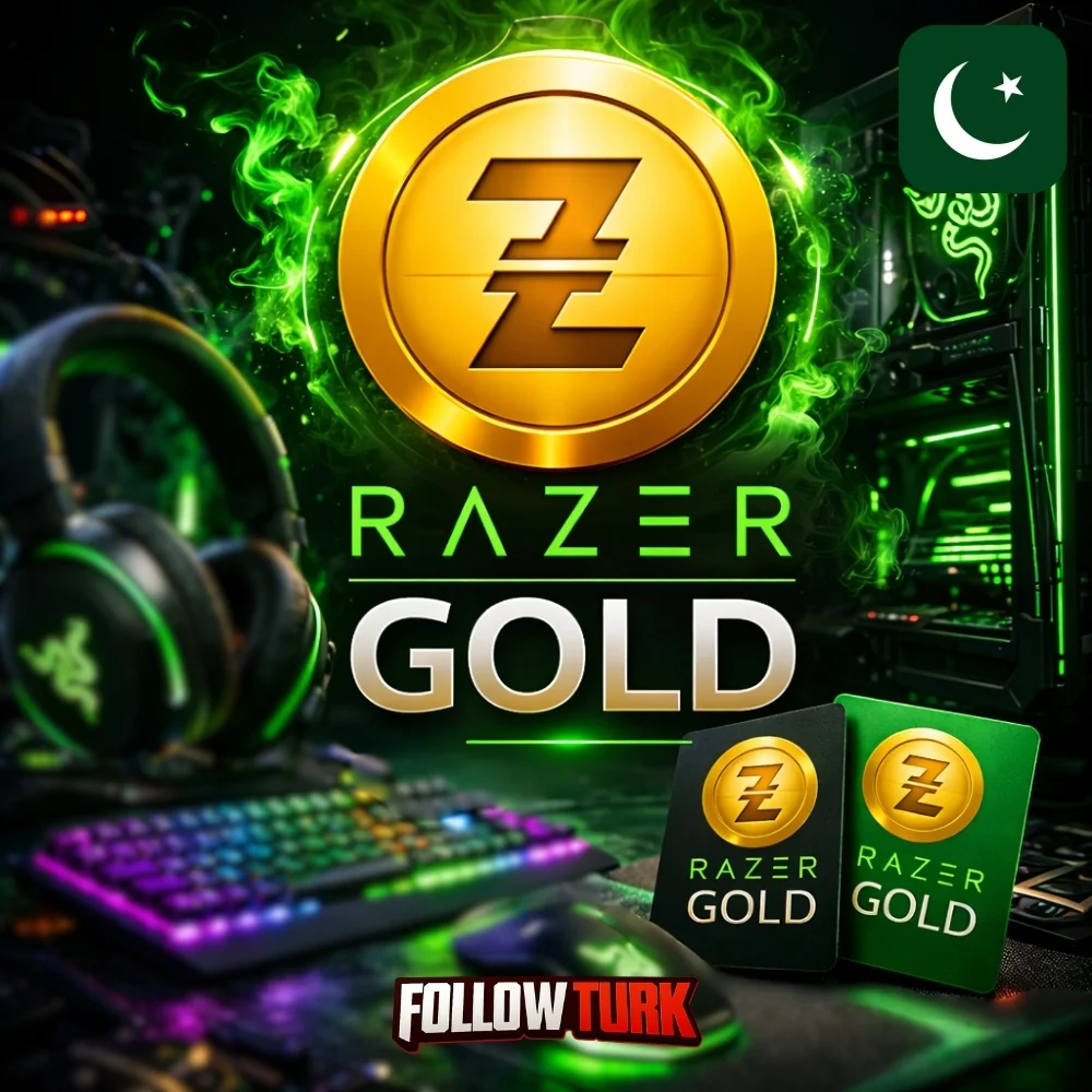 Razer Gold 파키스탄 - PKR 기프트카드 - FollowTurk