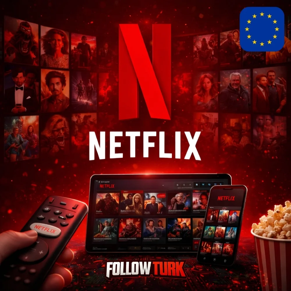 Netflix 유럽 - EUR 기프트카드 - FollowTurk