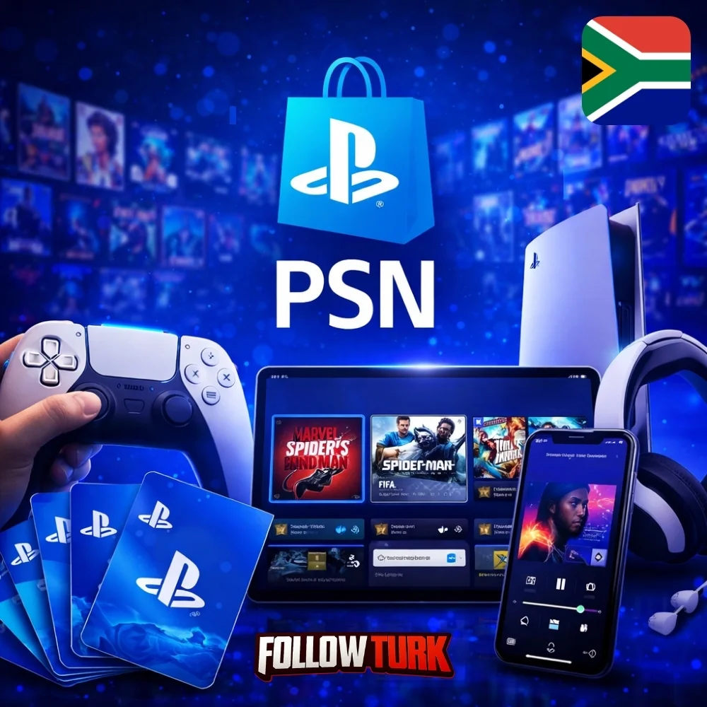 PlayStation 남아프리카공화국 - PSN 기프트 카드 - FollowTurk