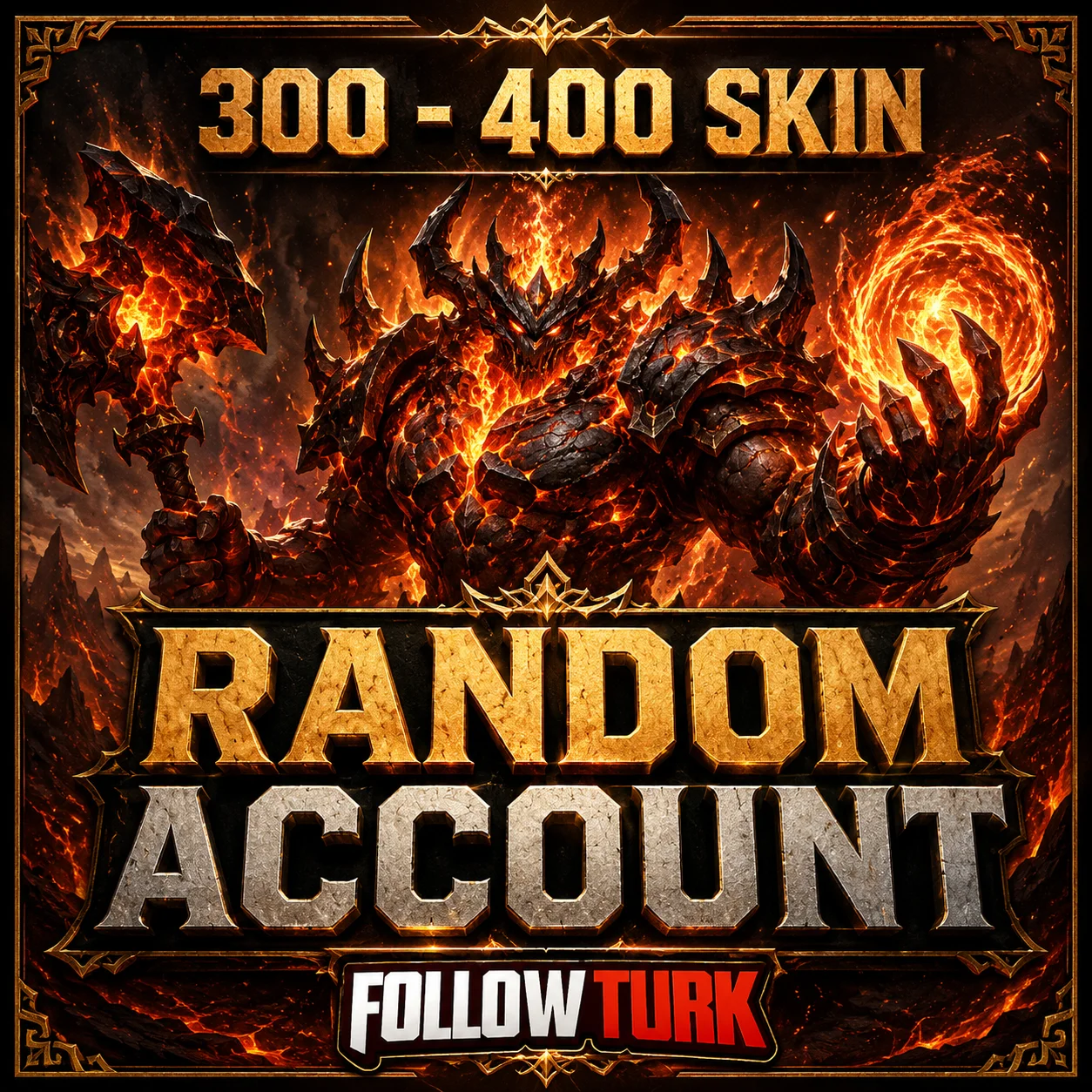 스킨 300~400개 랜덤 Legend 계정 - FollowTurk