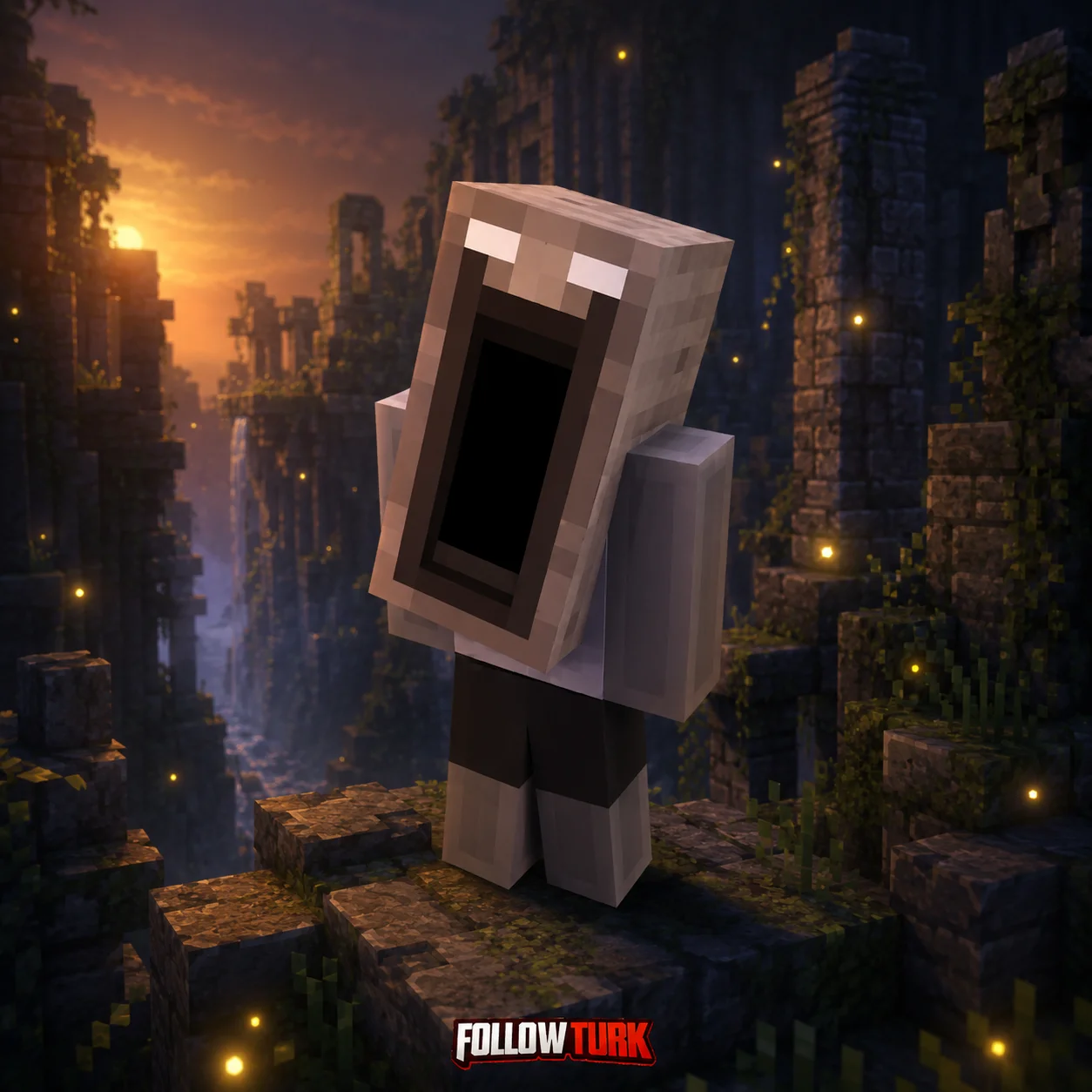 감시자의 가면 마스크 - Minecraft 키 - FollowTurk