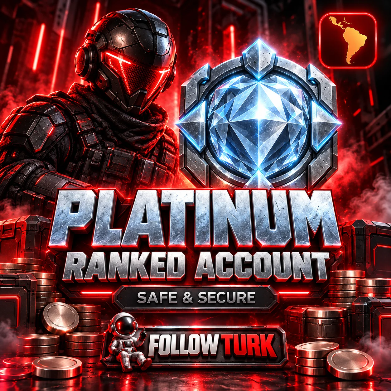 라틴아메리카 LA 플래티넘 계정 - FollowTurk