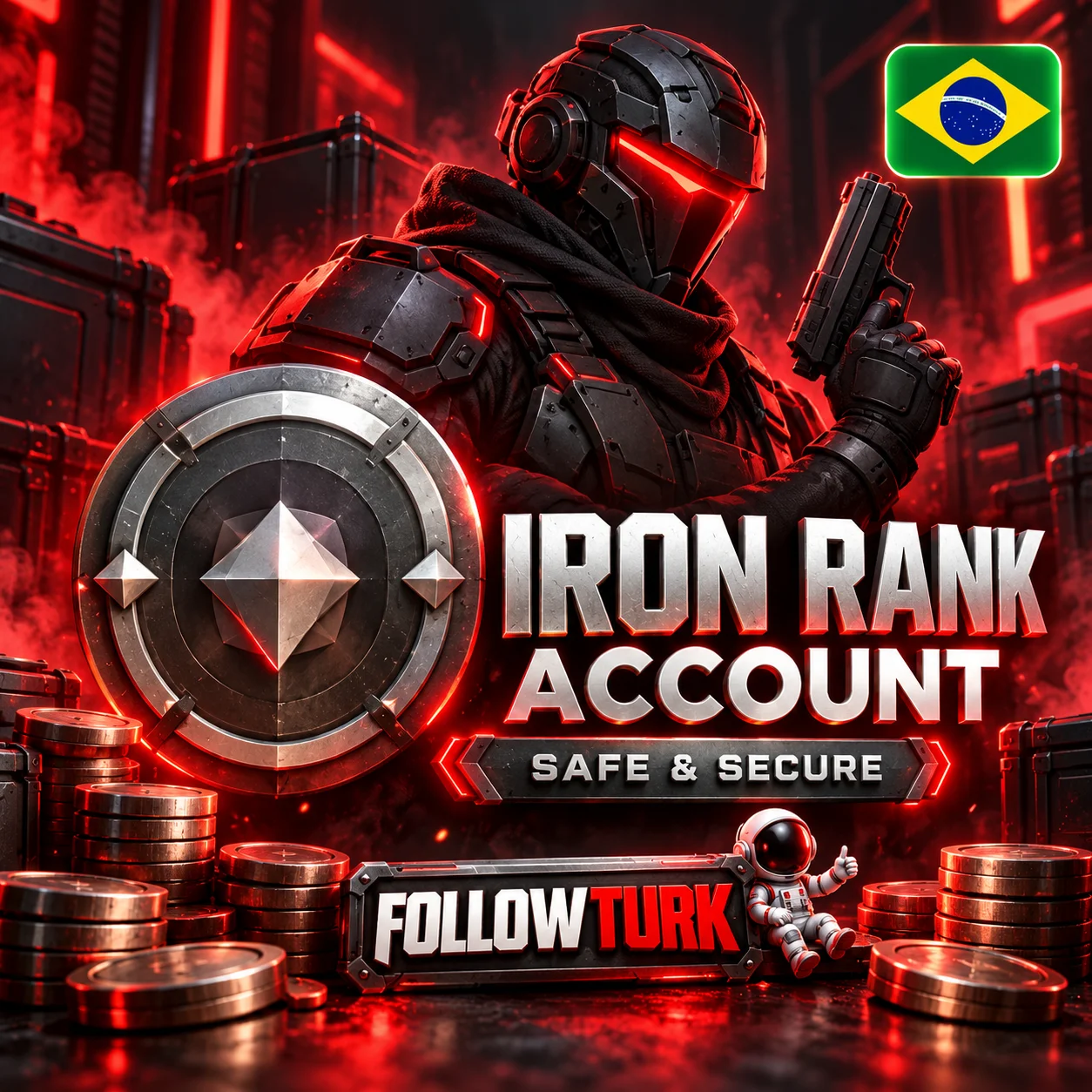 브라질 BR 아이언 계정 - FollowTurk