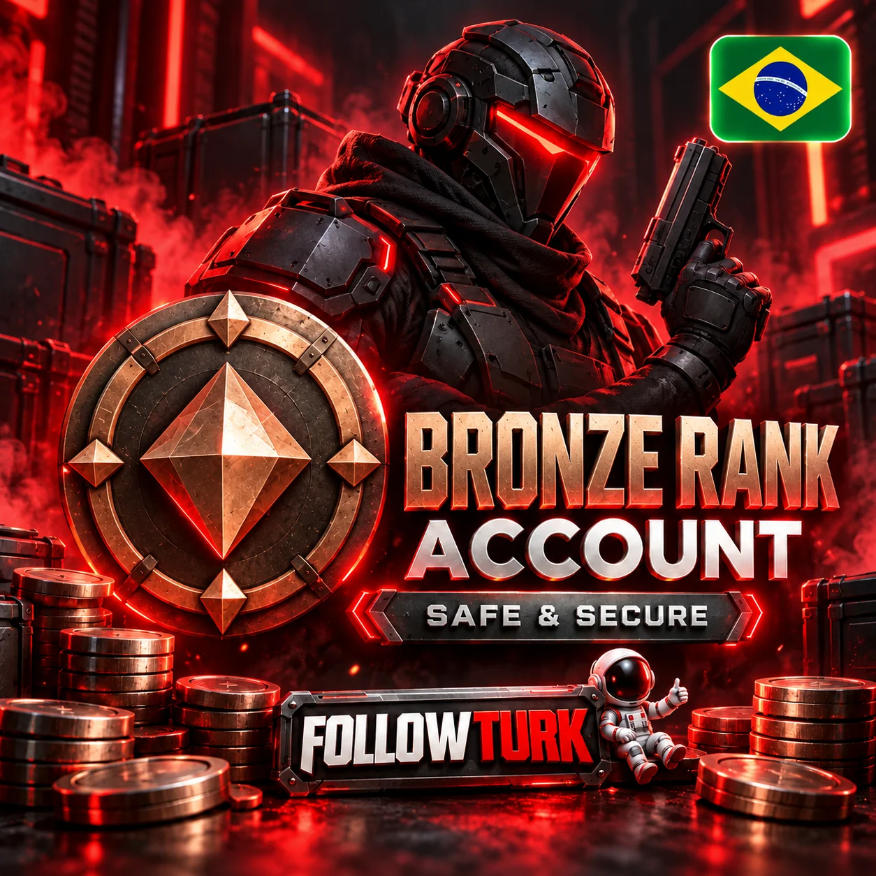 브라질 BR 브론즈 발로 계정 - FollowTurk