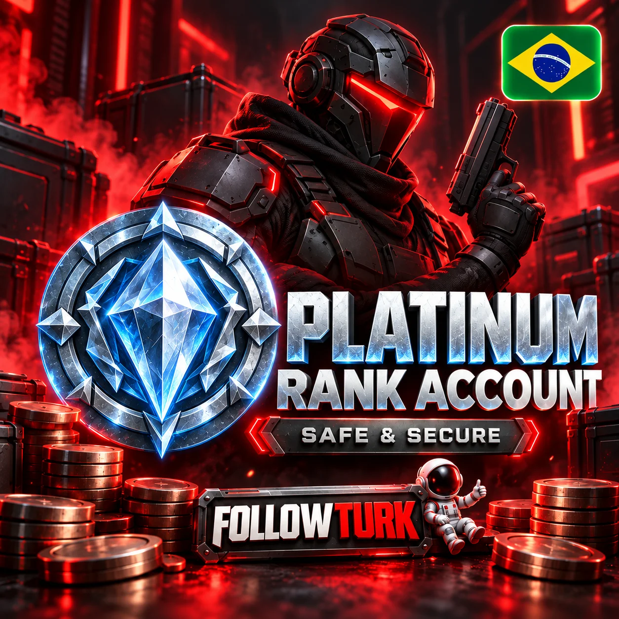 브라질 BR 플래티넘 발로 계정 - FollowTurk